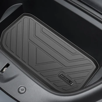 2021 Nové TPE Auto Predný Úložný Box Podložky Zadné batožinového priestoru Mat Pre Tesla Model Y 2021 Nepremokavé Ochranné Vložky batožinového priestoru Zásobník Rohože