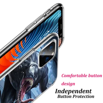 Marvel Avengers Super Hrdina Jed Pre Apple iPhone 12 Mini 11 XS Pro Max XR X 8 7 6 6 Plus 5 5S SE 2020 TPU Silikónové Telefón Prípade