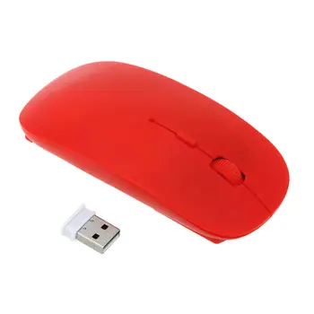 Ultra Tenké Optická Bezdrôtová Myš, 1600DPI 2.4 G Bezdrôtových Myší Prijímač Super Slim Úrad Myši pre PC, Notebook, Notebook