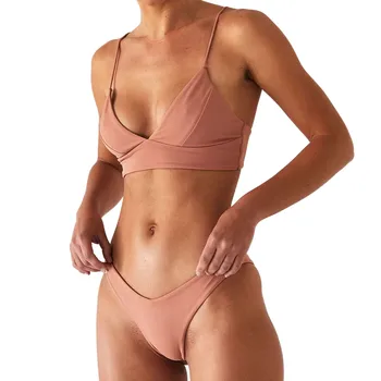 Nové Pevné Sexy Bikini Set Ženy, Plávanie Oblek Módne Plavky dvojdielne Plavky, plavky Žena Biquini Plus Veľkosť XL Sady