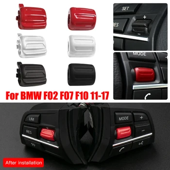 Volant Prepnúť Tlačidlá Tlačidlo Volant Tlačidlá pre BMW F02 F07 F10 11-17 ABS Black Red Strieborné Tlačidlo Krytu Interiéru