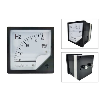 6L2-Hz AC Frekvencia Meter 45-55Hz/AC380V Senzor Budenie Hertz Meter Voltmeter Námestie Ukazovateľ Napätia Meter 80*80 mm