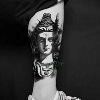 Nepremokavé Dočasné Tetovanie Nálepky Buddha Lotus falošné tatto flash tetovanie tatouage temporaire veľké veľkosti ramena, nohy pre ženy, dievča mužov