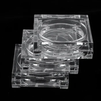 3KS Mini Crystal Prázdne Očné tiene Prášok Blusher Kontajnerov Transparentné Kozmetika Krása Príslušenstvo