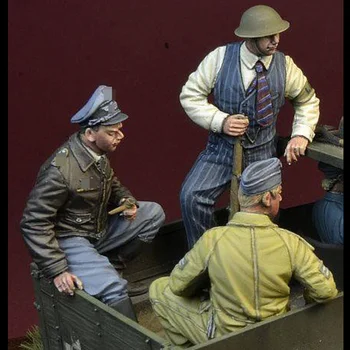1/35 Rozsahu Die-cast Živice Obrázok druhej svetovej VOJNY Vojak Model (bez Auta) Nevyfarbené Doprava Zadarmo