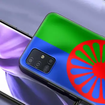 Cigán Aromanian Rómskej Vlajky Mobil Kryt Pre Samsung A70 A90 A80 Funda TPU Shell pre Galaxy A20 A60 A40 A50 A30 Coque