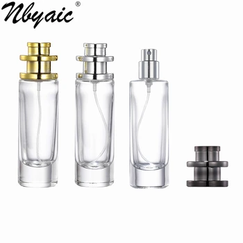 Nbyaic Parfum dávkovanie fľaštička 30 ml pagoda spp okrúhle sklenené fľaše prenosné parfum dávkovanie prázdnu fľašu spreji 1pcs