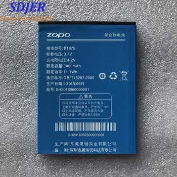 Pôvodné ZOPO ZP990 BT97S Batérie Vysokej Kvality 3000mAh Li-ion Batéria Náhradná Pre ZOPO ZP990 ZP990+ C7 Smart Phone