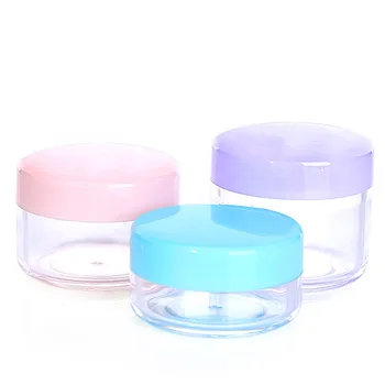 10 g 15 g 20 g Kozmetika Jar Box make-up Krém Nail Art Kozmetický Perličiek Skladovanie Hrniec Kontajner Kolo Fľaše Plastové Transparentné Prípade