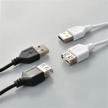 Hot predaj 1PC 1,5 M USB 2.0 A do Muž Žena Predlžovací Kábel USB Predlžovací Nabíjací Kábel Kábel
