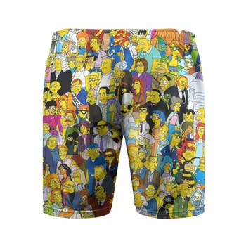 Pánske športové šortky Simpsons