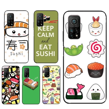 Sushi Maki Ryža Kuchyne Potravín Roztomilý Telefón puzdro Pre Xiao Mi 11T Pro 11 Lite Ultra Mi A3 Poznámka 10 POCO X3 M3 Pro F1 F2 F3 Kryt
