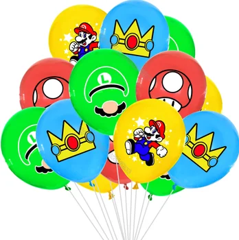 Horúca Hra Super Mario Party Dekorácie Baby Sprcha Narodeniny Dodávky Balóny Kreslených Pozadí Tortu Vňaťou Jednorázový Riad