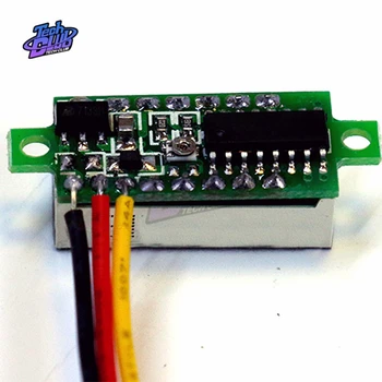 0.28 palcový Mini Rozchod napätia, Voltmeter merač 3 Drôtu LED Displej Digitálny Panel Voltmeter Merač Detektor Monitor Nástroje DC 0-100V