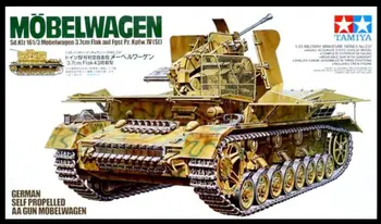 Tamiya 35237 1/35 Model Auta nemecké samohybné AA Zbraň Panzer IV Mobelwagen