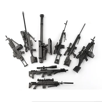 1/6 Rozsahu Plastové Zbrane, Vojenské Model MK14 SVD DSR-1 Sniper Puška TAC-50 M46 4D Zbraň Model Hračka pre 12