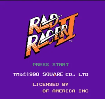 Rad Racer 2 Región Free 60 Pin 8 bit Hra Karty Pre Subor Game Hráčov