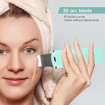 Ultrazvukové Nabíjateľná Kože Tváre Práčky Pokožky Odpratávanie Stroj EMS Micro-aktuálne Ion Import Pokožku Tváre Zdvíhacie Čistenie Pórov