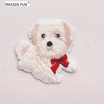 MAXSIN Fun 1 Kus Roztomilý Zvierat Patch Pes, Mačka Nálepka Pre Oblečenie, Výšivky Malé Cartoon Fashion, DIY Žehlička Na Parch