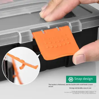 Toolbox Úložný Box Úložný Plastový Stožiare, Skriňa Kombinovaná Klasifikácia Multifunkčné Prenosné Časti Skrutku Prvok Najlepšie