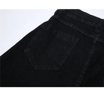 Nové Jean Sukne Y2K Gotický Denim Skladaný Tlačidlo Mini Sukne Ženy 2021 Jar Jeseň Vysoký Pás A-Line Denim Sukne Streetwear