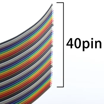 1Meter 40P Ploché Stužkový Kábel Rainbow 2.54 mm DuPont Drôt FC Dupont JST-XH vedenia Linky Jumper Arduino Okruhu
