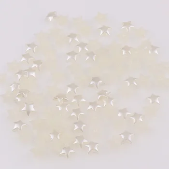 100ks mix farieb star pearl Korálky ABS Živice Flatback Simulované pearl Korálky Šperky Remesiel 10*10 mm