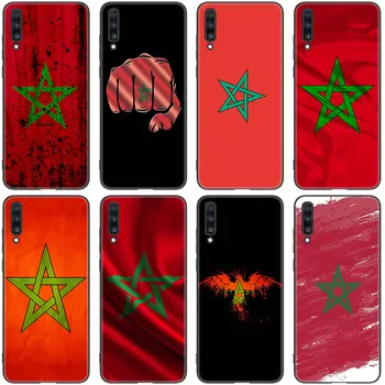 Maroko Vlajka erbom obal Pre Samsung Galaxy A01 Core A03S A10 A20E A21 A30 A40 A42 A82 A90 A6 A7 A8 A9 Plus 2018 A5 2017