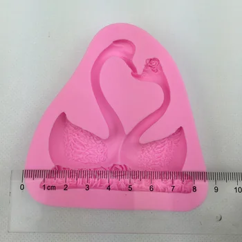 Swan Flamingo Turecko Tvar 3D fondant tortu silikónové formy kuchyňa pečivo, cukrovinky, takže mydlo sviečka cupcake dekorácie nástroje F0302