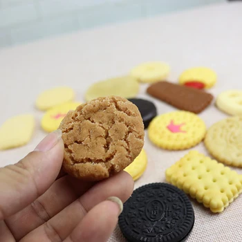 Falošné súbory cookie umelého cukru pečenie sušienky občerstvenie občerstvenie modely domov shop dekor deti hrať hračky