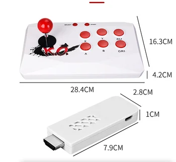 32bit Arcade Video Herné Konzoly 2.4 G Bezdrôtové pripojenie HDMI Dvojité Radič Hry Hráč Postavený v roku 2000+ Hry