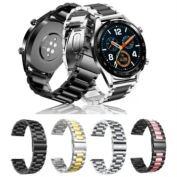22 mm Watchband Pre Huawei GT 2 46 mm hodinkám Kovový náramok Pre Česť Magic 2 46 mm Nerezová Oceľ Remienok na Zápästie Príslušenstvo
