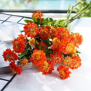 Island Daisy pobočky Umelé Kvety pre Domáce Svadobné Dekorácie flores artificiais indie izba dekor