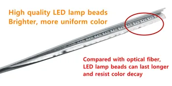 LED Symfónia Vysoká Kvalita Interiéru Vozidla Atmosféru Lampa LED 64 Farieb RGB Symfónia Akryl Optického Vlákna Pásu