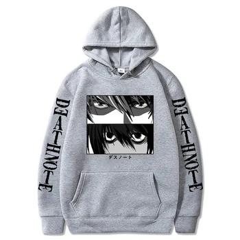 2021 Anime Death Note, s Kapucňou, Voľné Pulóver Streetwear Topy na Jar a na Jeseň s Kapucňou Sveter pre Mužov a Ženy