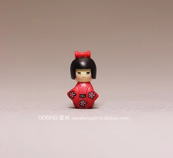 Japonský Dávnych Kimono Dievča Bábiku Miniatúrny Model Krajiny Doplnky, Dekorácie Akčná Figúrka Postavy Scény Materiál, Hračky
