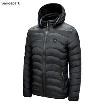 Serige Park, Luxusné Značky pánske sako s vymeniteľné spp bavlna zimný kabát Klasického modelu európskej veľkosť kvalitné oblečenie