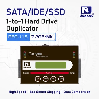 UReach PRO118 1to1 HDD SSD Rozmnožovacie Samostatný IDE SATA rozhraním mSATA NGFF Kopírka