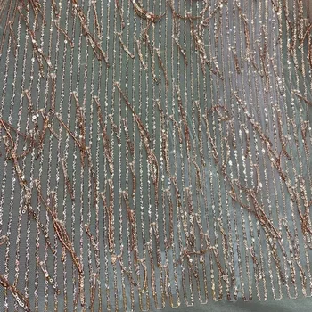 Pôvodné veľkoobchod oka vyšívané sequin handričkou ťažká práca prekladané šatka šaty fáze korálkové tkanina Šírka 150 cm