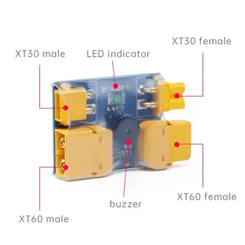 1/2/5/10 ks iFlight XT30 / XT60 Smart Dymu Zátka Ochrana proti skratu Konektor s LED svetlom pre FPV Rc Racing drone časť