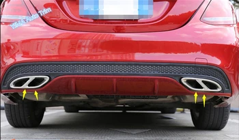 Lapetus Zadné Ostrohové Potrubie Výfukové Šál Kryt Výbava Vhodné Pre Mercedes-Benz Triedy W176, Trieda B, W246 2016 2017 Auto Styling
