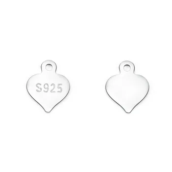 10PCS 925 Sterling Silver S925 Značky pre Náhrdelník Náramok Rozšírenie Reťazca Jemné Šperky Zistenia