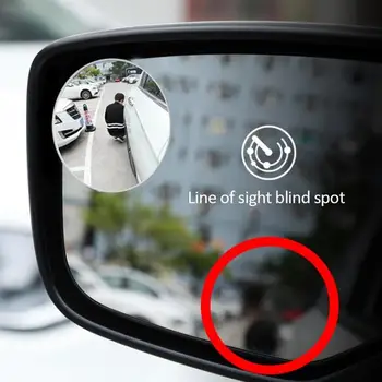 Nový 360 stupňov Široký Uhol Otáčania Nastaviteľný Kolo auto tovaru Aute Spätné Pomocné Blind Spot Zrkadlo Auto Príslušenstvo