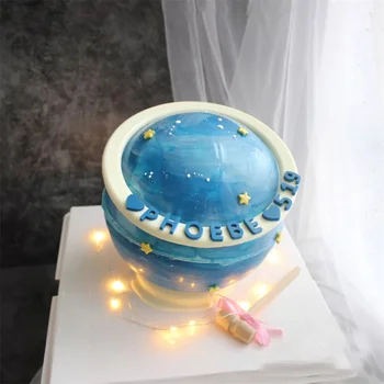 3D Silikónové Formy Planéty Tortu Veľké Koláče Formy DIY Planéty Mousse Torte Čokoláda Pečenie Loptu Nástroj, Kuchynské Príslušenstvo