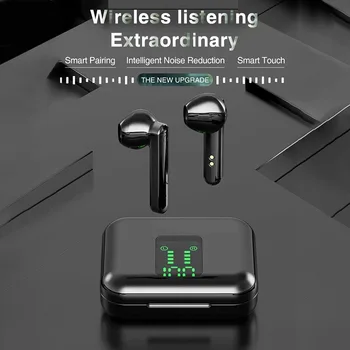 TWS Bezdrôtové Bluetooth Slúchadlá 9D Stereo Bluetooth Slúchadlá Športové Vodotesné Slúchadlá so Systémom Headset s mikrofónom