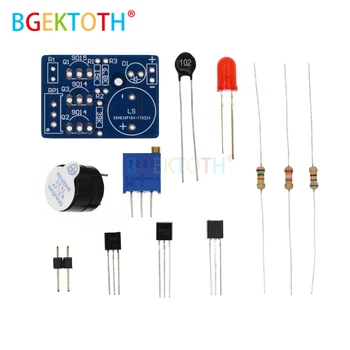 DIY Kit Teplotný Alarm Elektronický Regulátor Teploty Zvuk, Svetla, Alarm Suite ICSK061A Tepelnej Bzučiak Thermistor