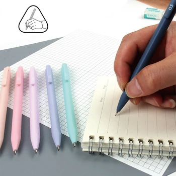 1Pcs Mechanické Ceruzky Pure Color Študenti Používajú 0.5/0.7 mm Jednoduché Trojuholník Pól držanie tela Korekčné Ceruzky Školského Úradu, kancelárske potreby