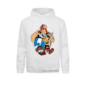 Asterix Mikina Asterix A Obelix, Mikina S Kapucňou Streetwear Dlhý Rukáv Pulóver Mužov Grafické Úžasné Športové Oblečenie