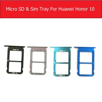 Skutočné SIM Kartu &Micro SD Kartu, Držiak Pre Huawei honor 10 COL-AL00 AL10 L29 TL00 TL10 Sim a Pamäť Card Reader Adaptér