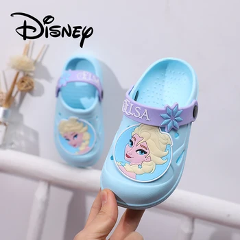 Dievčatá Disney Kreslené Mrazené Princezná Elsa Sandále Deti Priedušná Vonkajší Pláži Papuče Obuv Pre Deti Príležitostné Letné Byty